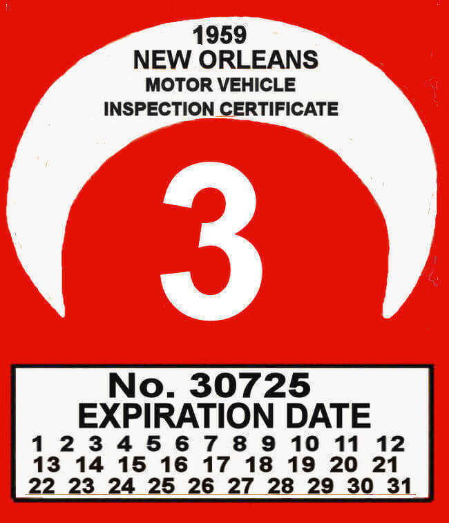(image for) 1959 Louisiana inspection NEW ORLEANS